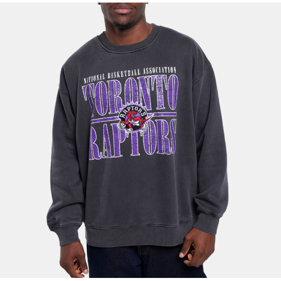 Mitchell & Ness Nba Downtown Fleece Crew Vintage Γκρι