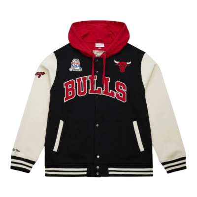 Mitchell & Ness Nba Courtside Fleece Vintage Logo Μαύρο