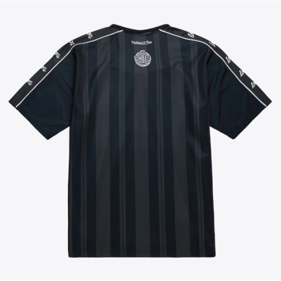 Mitchell & Ness Los Angeles Lakers Black Hardwood Classics Striker V-Neck Polo Mαύρο Mitchell & Ness Los Angeles Lakers Black Hardwood Classics Striker V-Neck Polo Mαύρο