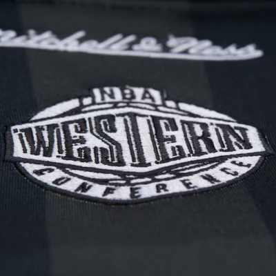 Mitchell & Ness Golden State Warriors Black Hardwood Classics Striker V-Neck Polo Μαύρο