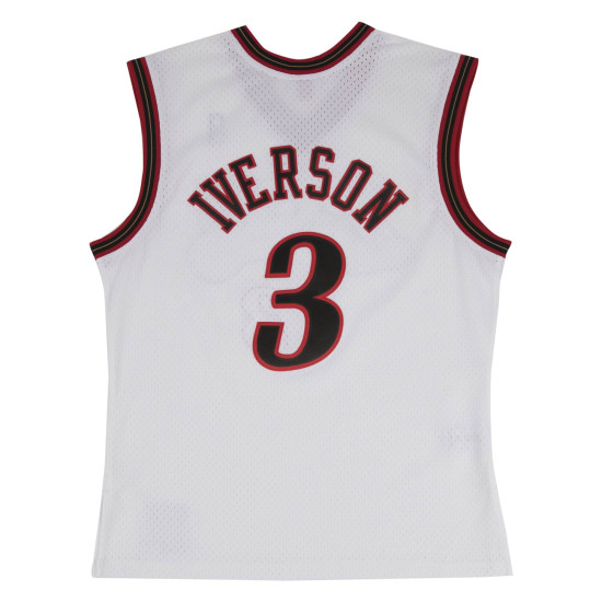 MITCHELL & NESS NBA SWINGMAN JERSEY PHILADELPHIA 76ERS ALL STAR 2002-03 ALLEN IVERSON 3 Άσπρο