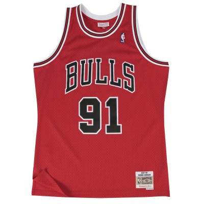 Mitchell & Ness Chicago Bulls - Dennis Rodman Men’s Jersey Red Mitchell & Ness Chicago Bulls - Dennis Rodman Men’s Jersey Red