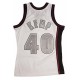 Mitchell & Ness Nba Seattle Supersonics Shawn Kemp 1995 Cracked Cement Swingman Jersey Άσπρο