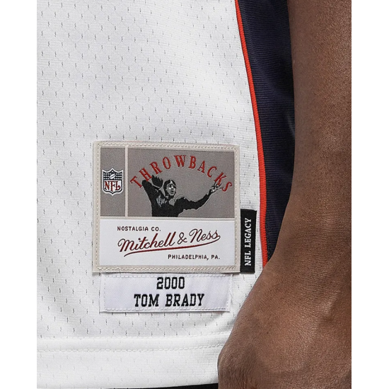 Mitchell & Ness Tom Brady New England Patriots 2000 NFL White Jersey  Άσπρο