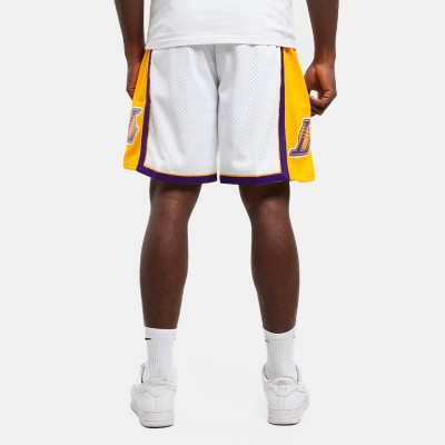 Mitchell & Ness Nba Swingman Shorts Lakers 09 Άσπρο