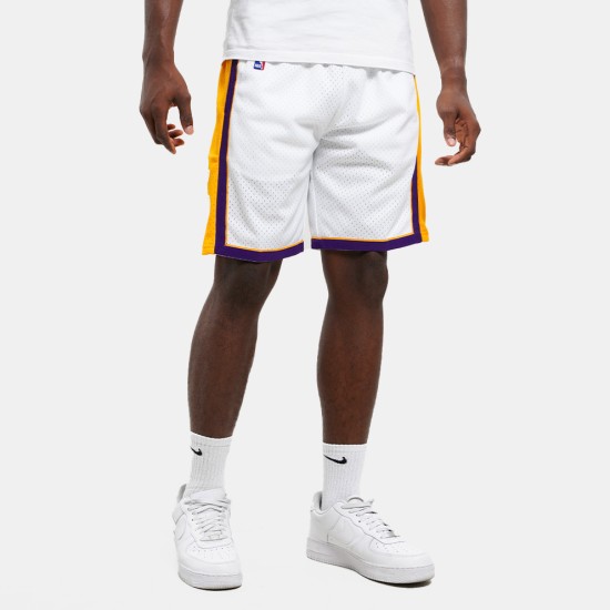 Mitchell & Ness Nba Swingman Shorts Lakers 09 Άσπρο