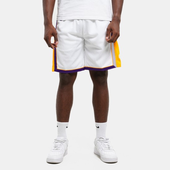 Mitchell & Ness Nba Swingman Shorts Lakers 09 Άσπρο