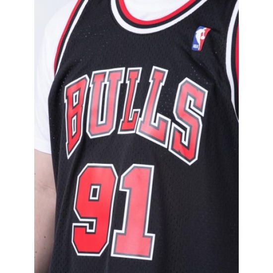 MITCHELL & NESS Swingman Jersey Chicago Bulls Alternate 1997-98 Dennis Rodman Μαύρο