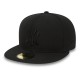 New Era 59Fifty Black On Black New York Yankees Cap Black Μαύρο
