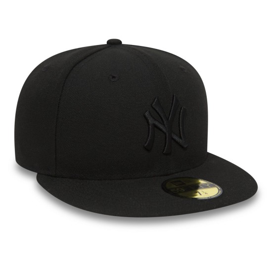 New Era 59Fifty Black On Black New York Yankees Cap Black Μαύρο