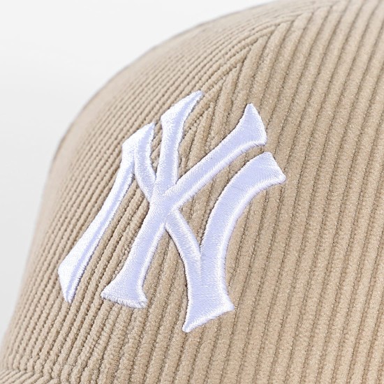 NEW ERA 47 Brand Thick Cord NY New York Yankees Μπεζ