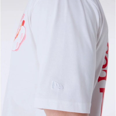 New Era LA Dodgers MLB Food Graphic Open White Oversized T-Shirt Άσπρο New Era LA Dodgers MLB Food Graphic Open White Oversized T-Shirt Άσπρο