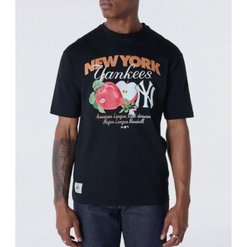 NEW ERA MLB Fruit Graphic Tee New York Yankees T-Shirt Μαύρο 