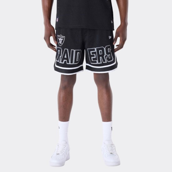 New Era Nfl Las Vegas Raiders Graphic Shorts Black Mαύρο