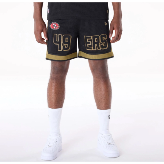New Era San Francisco 49Ers Shorts Mαύρο