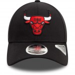 New Era Chicago Bulls NBA Black 9FORTY Stretch Snap Adjustable Cap Μαύρο