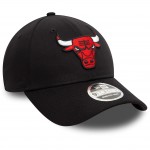 New Era Chicago Bulls NBA Black 9FORTY Stretch Snap Adjustable Cap Μαύρο