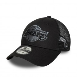 NEW ERA LA Lakers NBA Black 9FORTY Trucker Adjustable Cap Mαύρο
