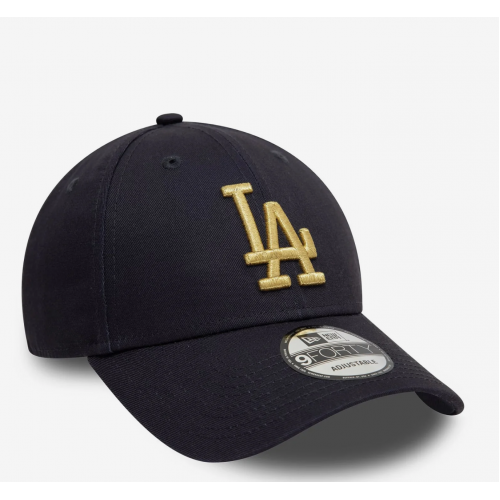 New Era LA Dodgers Metallic Navy 9FORTY Adjustable Cap Μαύρο