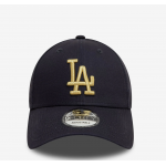 New Era LA Dodgers Metallic Navy 9FORTY Adjustable Cap Μαύρο