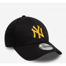 New Era LA New York Yankees League Essential Black 39THIRTY Stretch Fit Cap Μαύρο