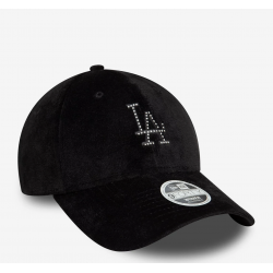 New Era LA Dodgers Womens Diamante Black 9FORTY Adjustable Cap Μαύρο