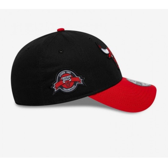 NEW ERA Chicago Bulls NBA Side Patch Black 9FORTY Adjustable Cap Μαύρο