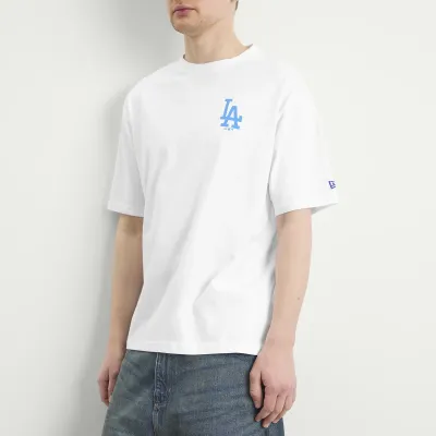 New Era Nfl LA Dodgers MLB World Series White T-Shirt Άσπρο