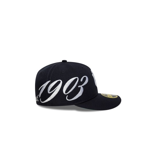 New Era Est Script 59 Fifty Lp Neyyan Μπλε