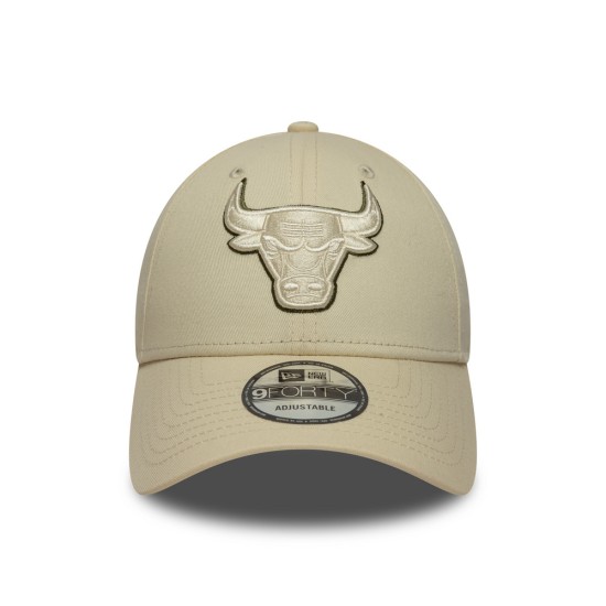 New Era Καπέλο Chicago Bulls Nba Team Outline 9forty Cap Μπεζ