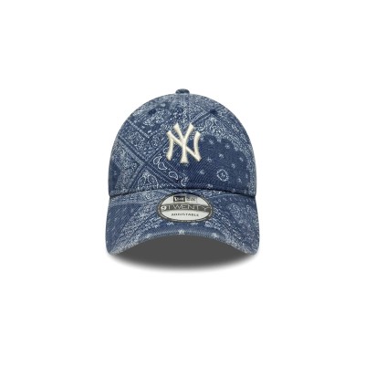 New Era MLB Washed Paisley New York Yankees Navy 9TWENTY Adjustable Cap Μπλε