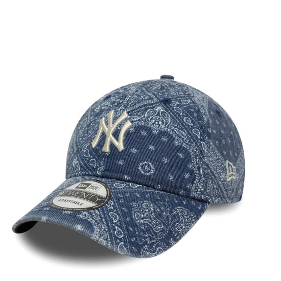 New Era MLB Washed Paisley New York Yankees Navy 9TWENTY Adjustable Cap Μπλε