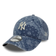 New Era MLB Washed Paisley New York Yankees Navy 9TWENTY Adjustable Cap Μπλε