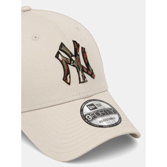 New Era New York Yankees Mlb Outline Camo 9Forty Strapback Μπεζ