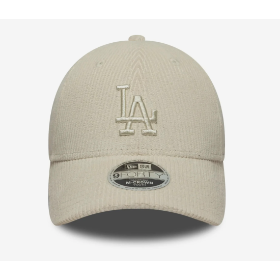 New Era A Dodgers Youth MLB Cord Cream 9FORTY M-Crown Cap Μπεζ