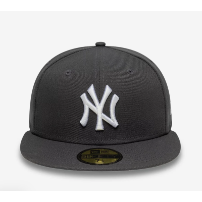 New Era New York Yankees Essential Grey Cap 59FIFTY Γκρί New Era New York Yankees Essential Grey Cap 59FIFTY Γκρί