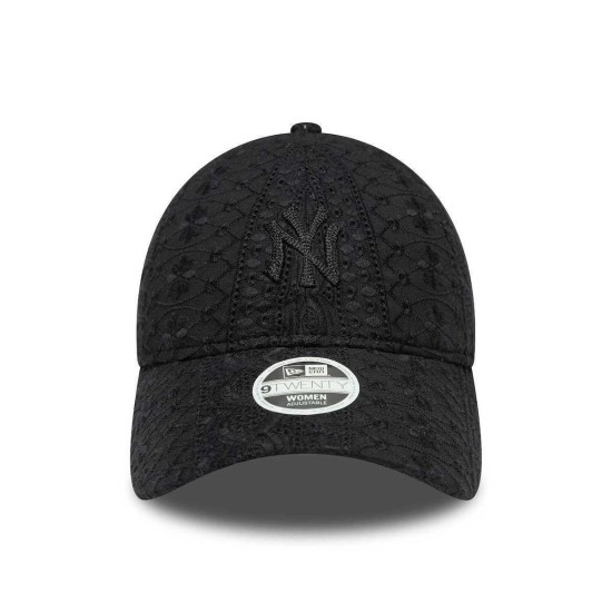 New Era 9TWENTY MLB Broderie New York Yankees Optic Μαύρο New Era 9TWENTY MLB Broderie New York Yankees Optic Μαύρο