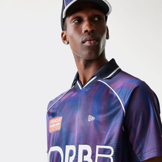 New Era All Over Print Football Tee RB Racing dark blue Μωβ