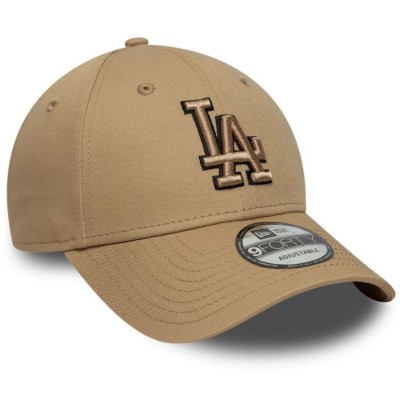 w Era LA Dodgers MLB Team Outline Light Beige 9FORTY Cap