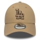 w Era LA Dodgers MLB Team Outline Light Beige 9FORTY Cap