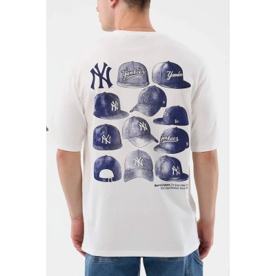 New Era MLB Cap Graphic LA Dodgers Oversized T-Shirt Άσπρο