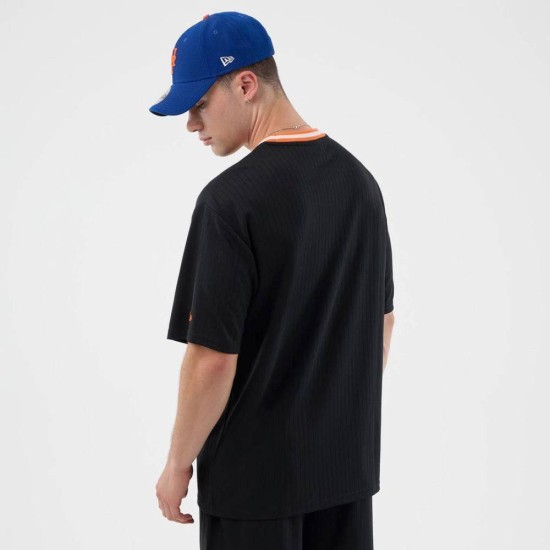 NEW ERA NEW YORK METS MLB ARCH OVERSIZED T-SHIRT Μαύρο NEW ERA NEW YORK METS MLB ARCH OVERSIZED T-SHIRT Μαύρο