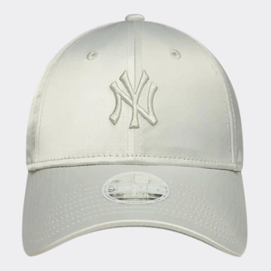 New Era New York Yankees Mlb Satin Bow Back Grey 9forty Adjustable Cap Γκρι