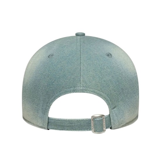 New Era La Dodgers Denim W 9twenty Adj Cap Pastel Blue Μπλε