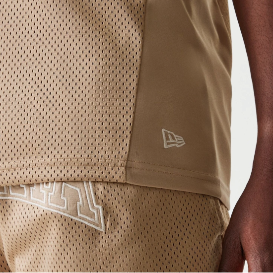 New Era Mesh Light Beige Tank Top Unisex Μπεζ