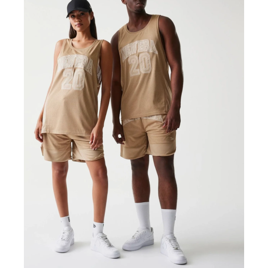 New Era Mesh Light Beige Tank Top Unisex Μπεζ