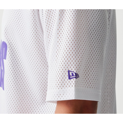 New Era LA Lakers NBA Graphic Mesh White T-Shirt Άσπρο