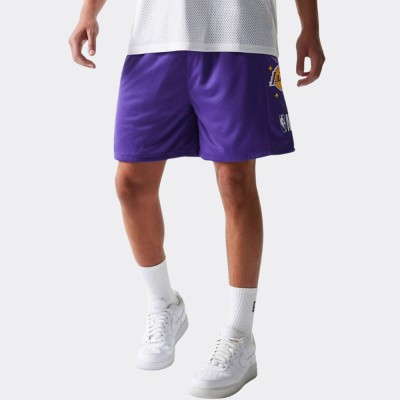 New Era LA Lakers NBA Mesh Purple Shorts Μωβ 