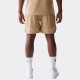 New Era Mesh Graphic Light Beige Oversized Shorts Μπεζ