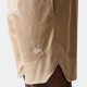 New Era Mesh Graphic Light Beige Oversized Shorts Μπεζ
